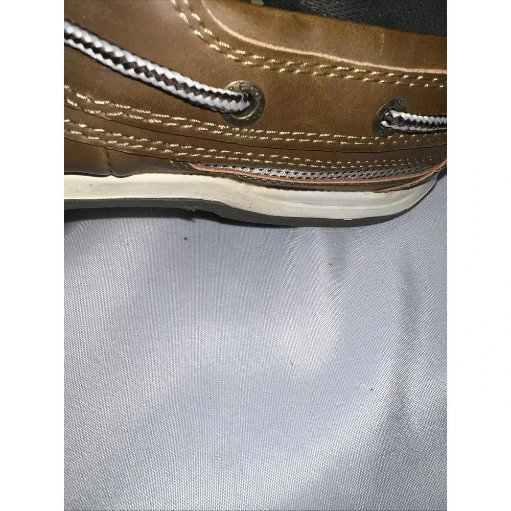 Island Surf Mens Boat Shoes Size 11 Dark Brown Synthetic Suede‎